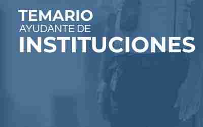 temario ayudante de instituciones